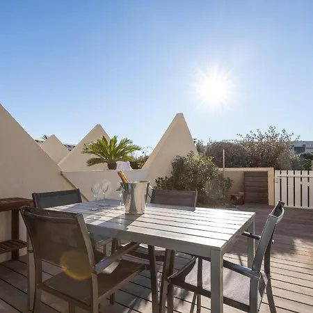 Daire Le Cassis Heliopolis Luxe - Terrasse Plein Sud - Garage - A Pied - Village Naturiste Agde